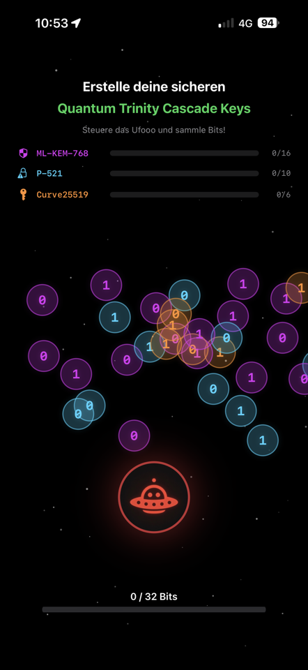 UfoooNetiX MSG – Quantum Trinity Cascade Keys generieren