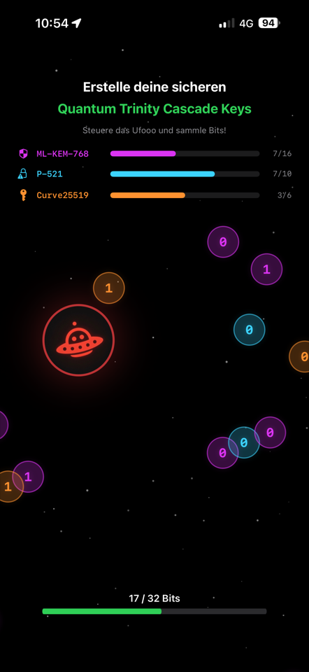 UfoooNetiX MSG – Key-Generierung: ML-KEM-768, P-521 und Curve25519